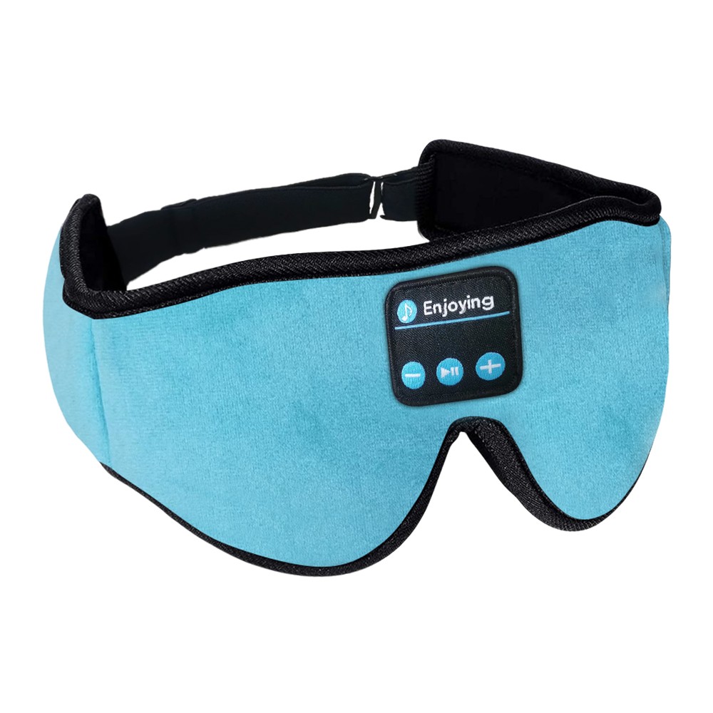 3D Bluetooth Sleep Eye Mask Sleep Headphones Blå