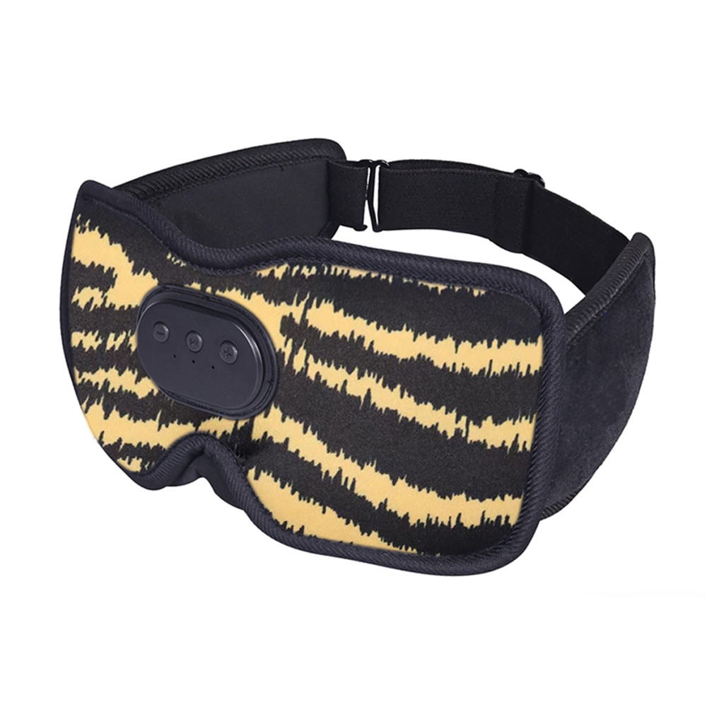 3D Bluetooth Sleep Eye Mask Trådløs musikmaske Gul