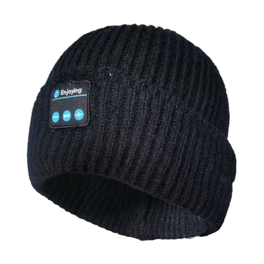 Bluetooth Beanie Hat Hovedtelefoner Sort