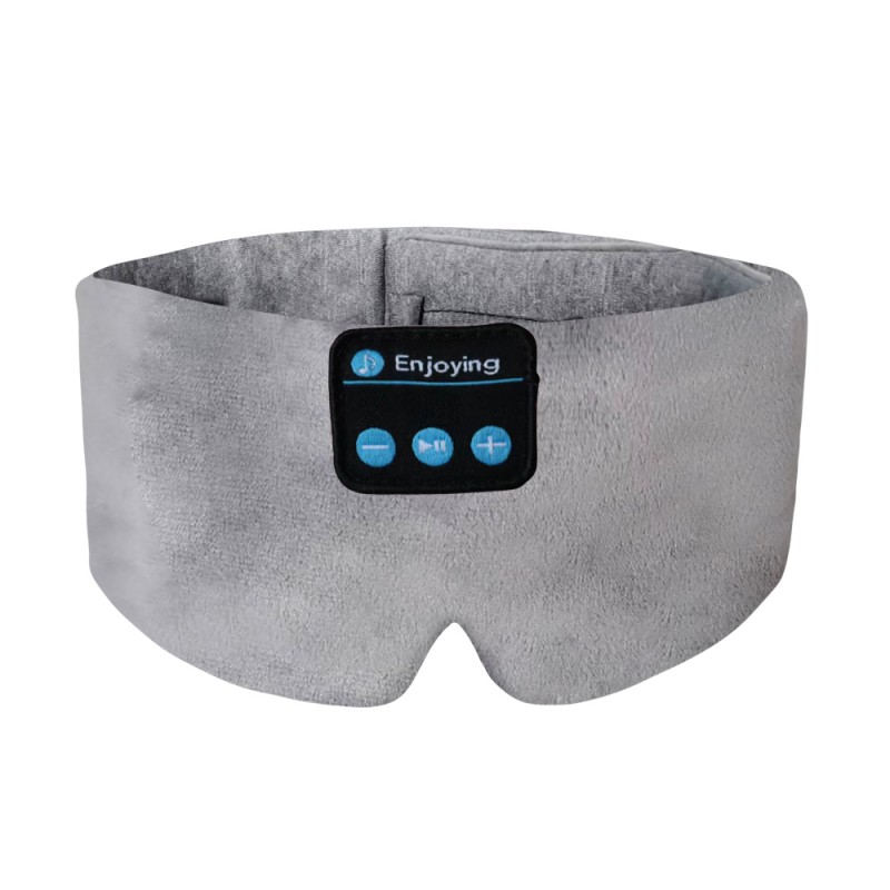 Bomuld Bluetooth Sleep Eye Mask Hovedbånd Hovedtelefoner Grå