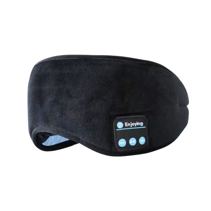 Bomuld Bluetooth Sleep Eye Mask Sleep Headphones Sort