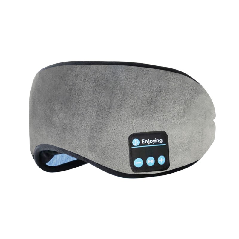 Bomuld Bluetooth Sleep Eye Mask Sleep Headphones Grå