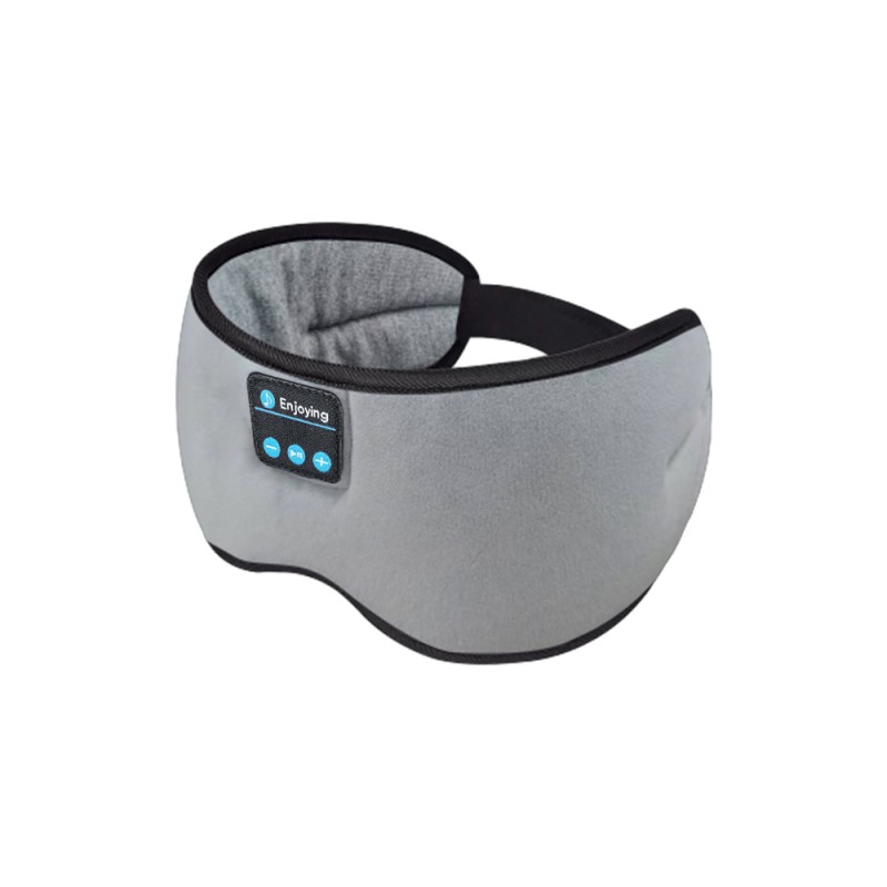Bomuldsgrå centreret Bluetooth øjenmaske