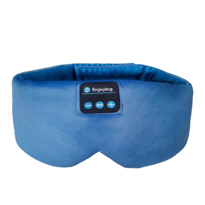 Pandebånd Bluetooth Sleep Eye Mask Sovende hovedtelefoner Blå
