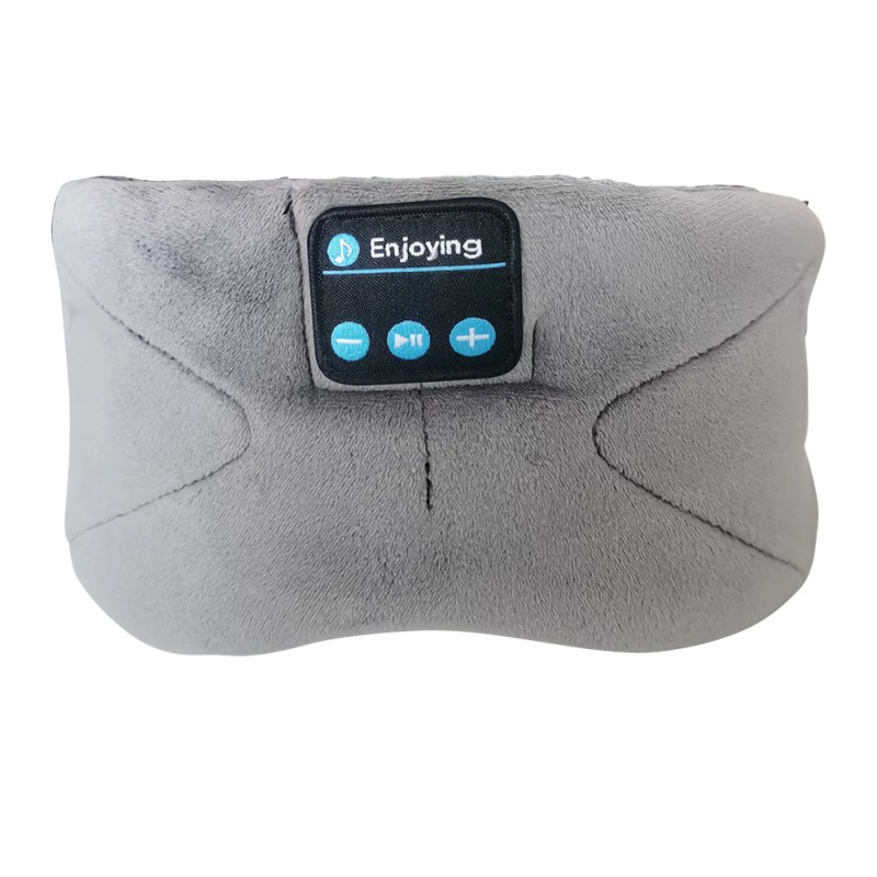 Pandebånd Bluetooth Sleep Eye Mask Sovende hovedtelefoner Grå